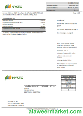 Boston NYSEG electricity utility business bill,  SCR